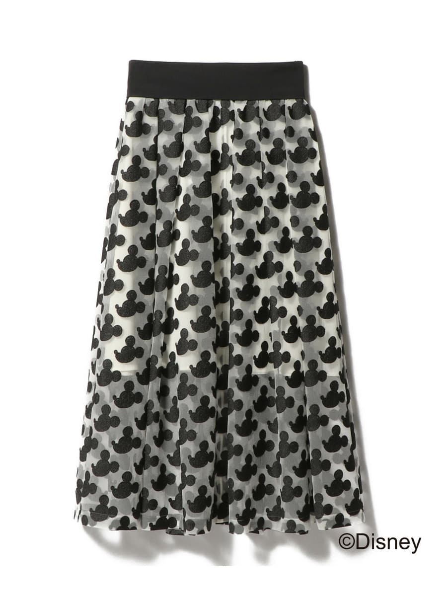 ミッキーマウス /  オーガンジーエンブロイダリースカート