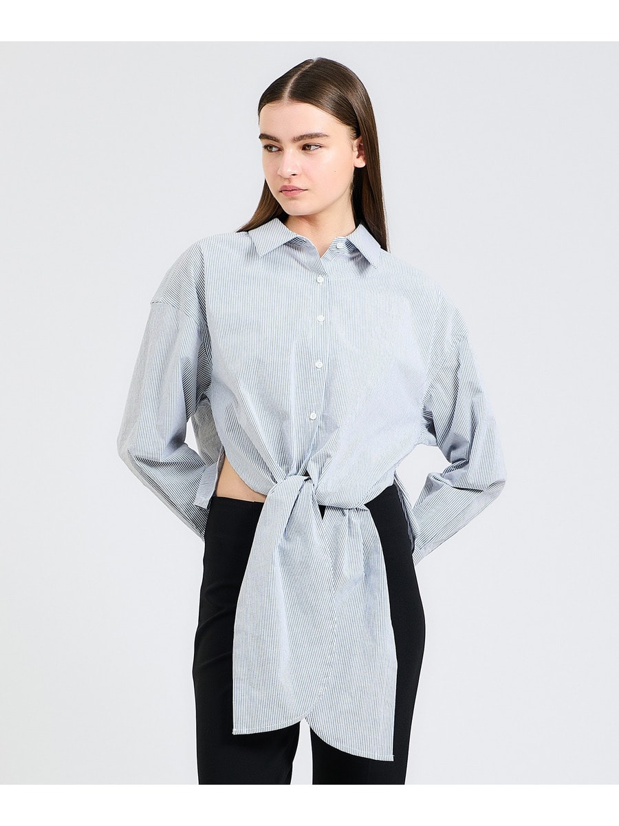 フロントデザインストライプシャツ