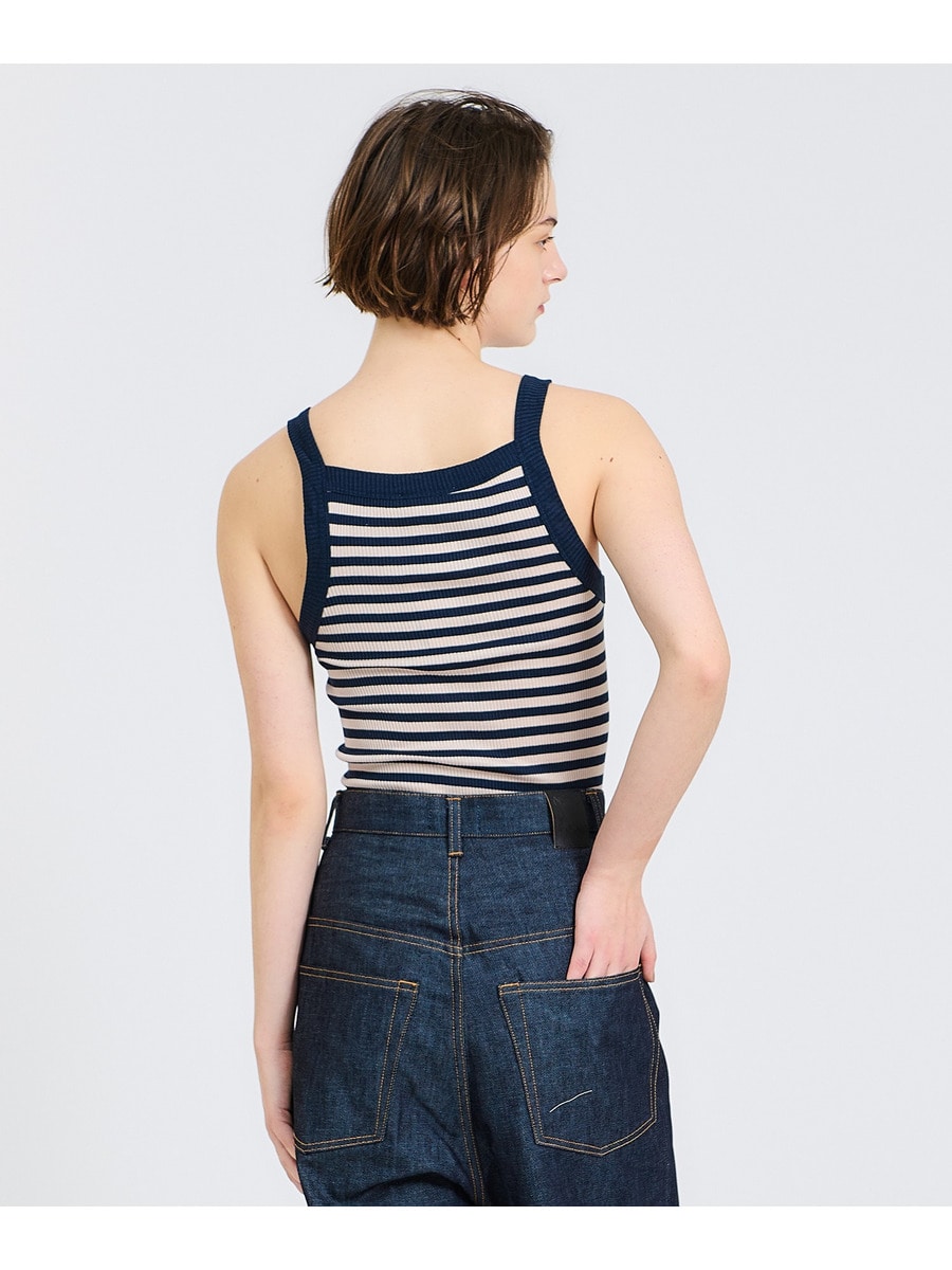 SEAMLESS BASIC / DAZE ボーダーシルクタンクトップ｜ESTNATION