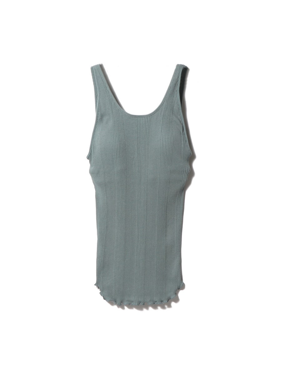 HAKUJI タンクトップ ノースリーブ Random rib bra V-TT