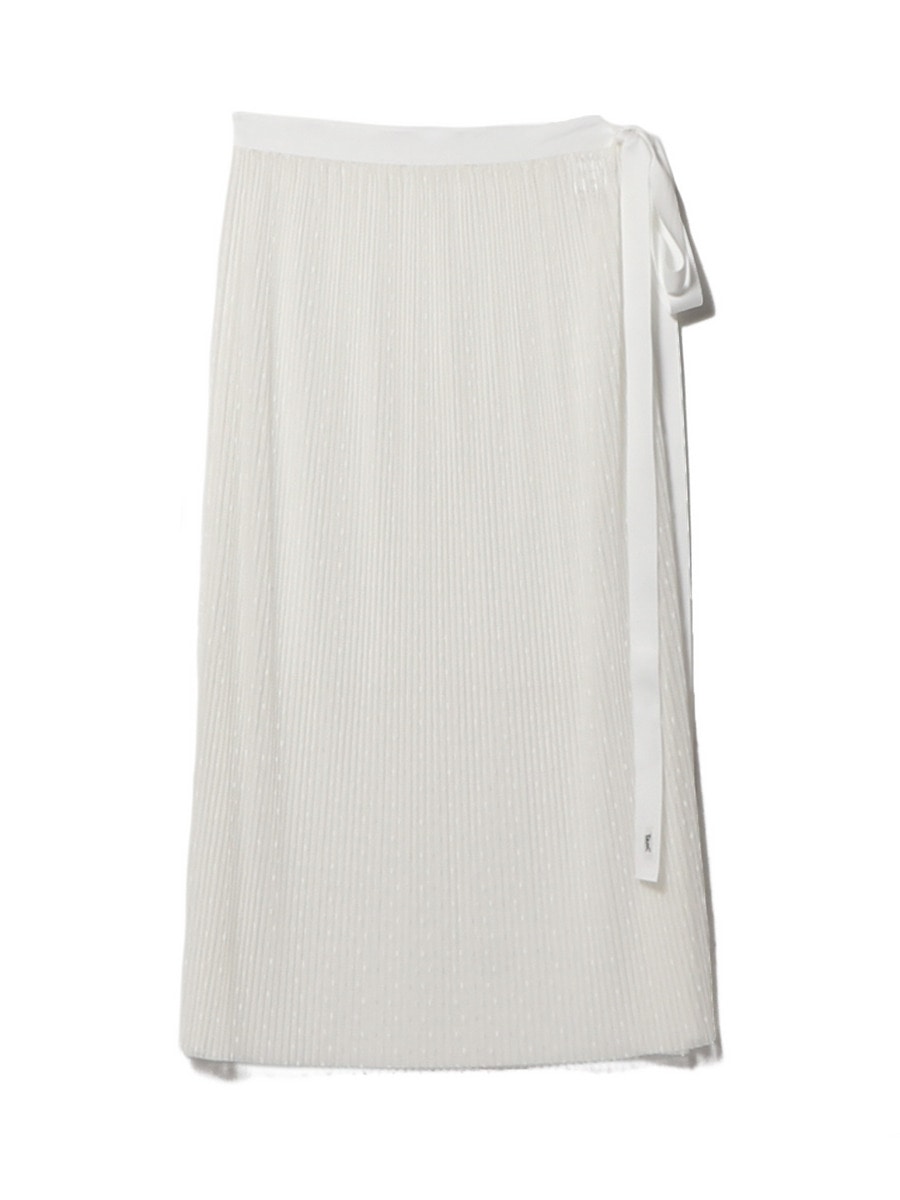 プリーツレースドットエプロン