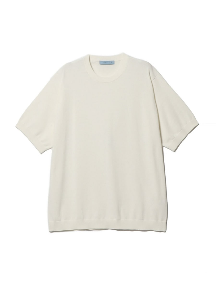 ESTNATION / ウォッシュニットプレーンクルーTシャツ｜ESTNATION