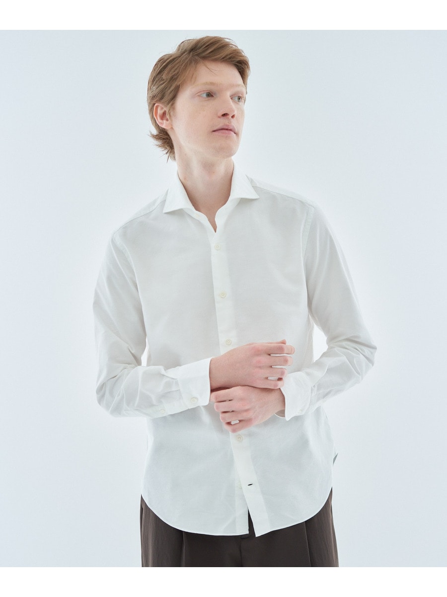 ピンオックスカジュアルシャツ