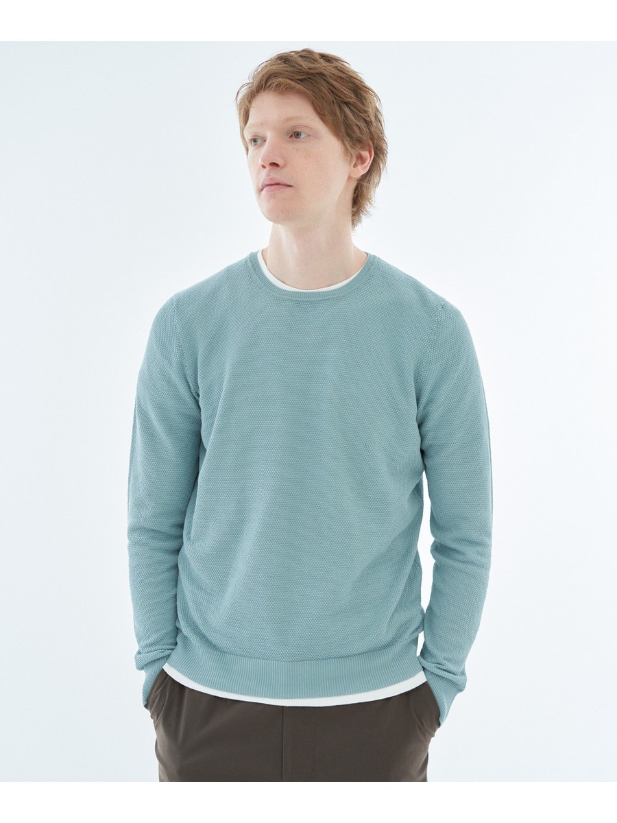 GRAN SASSO / コットンクルーネックニット《ESTNATION EXCLUSIVE
