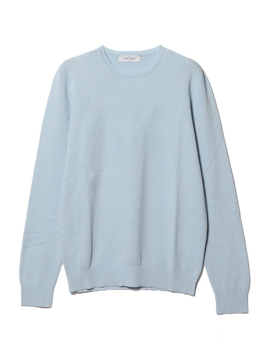 GRAN SASSO / コットンクルーネックニット《ESTNATION EXCLUSIVE