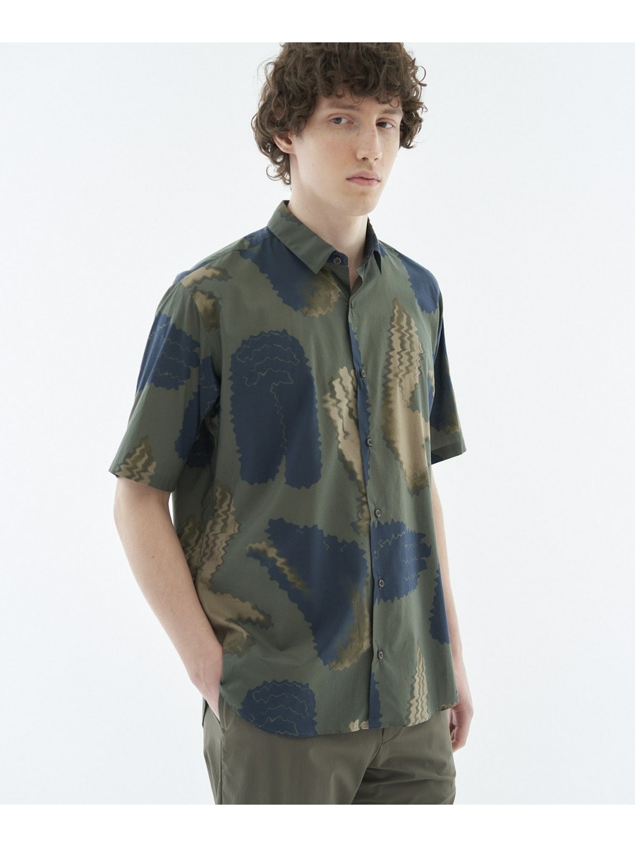 m's braque 総柄レギュラーカラーシャツ サイズ40 エストネーション m's braque / 総柄レギュラーカラーシャツ《ESTNATION EXCLUSIVE