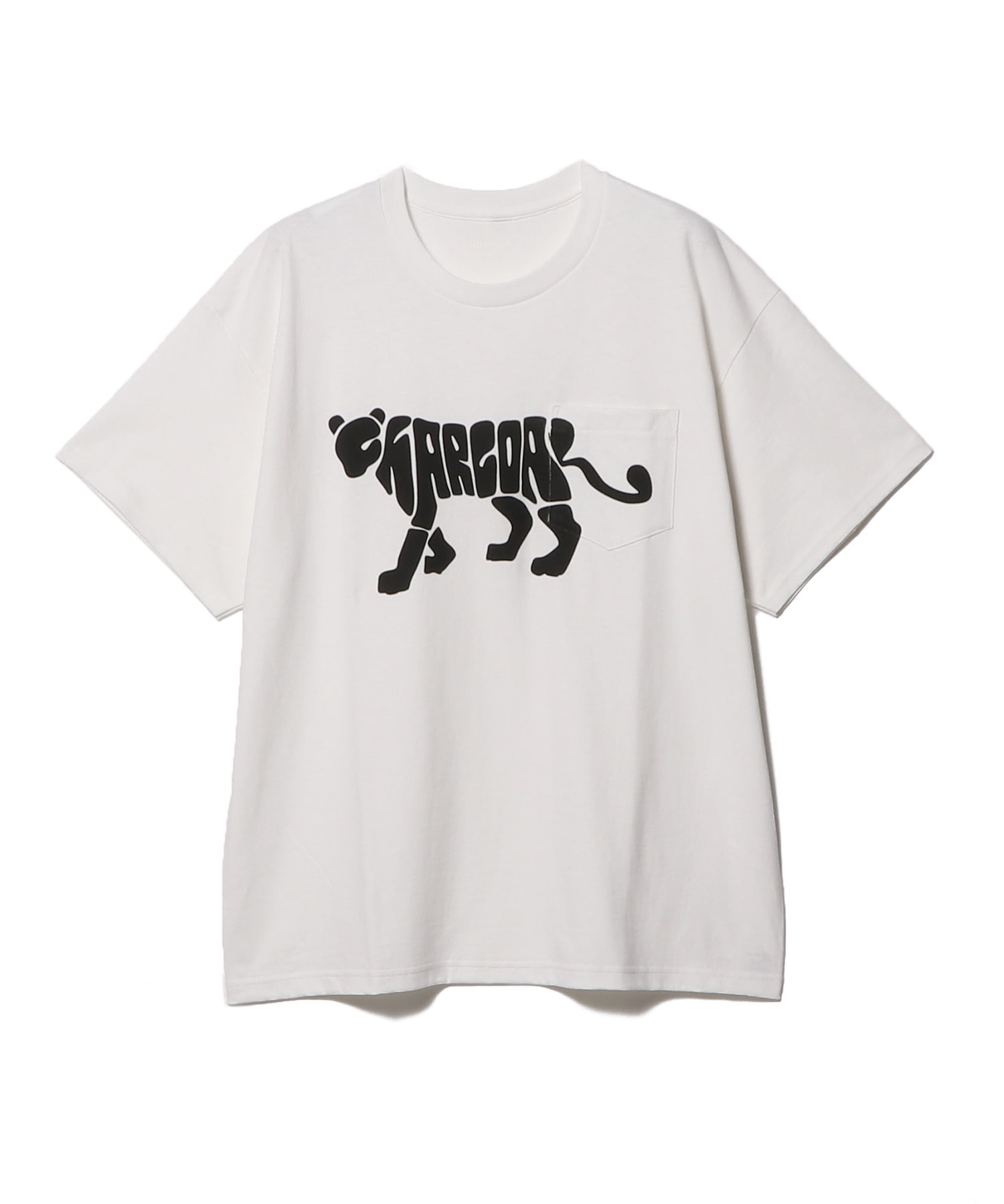 Charcoal / レオパードロゴTシャツ
