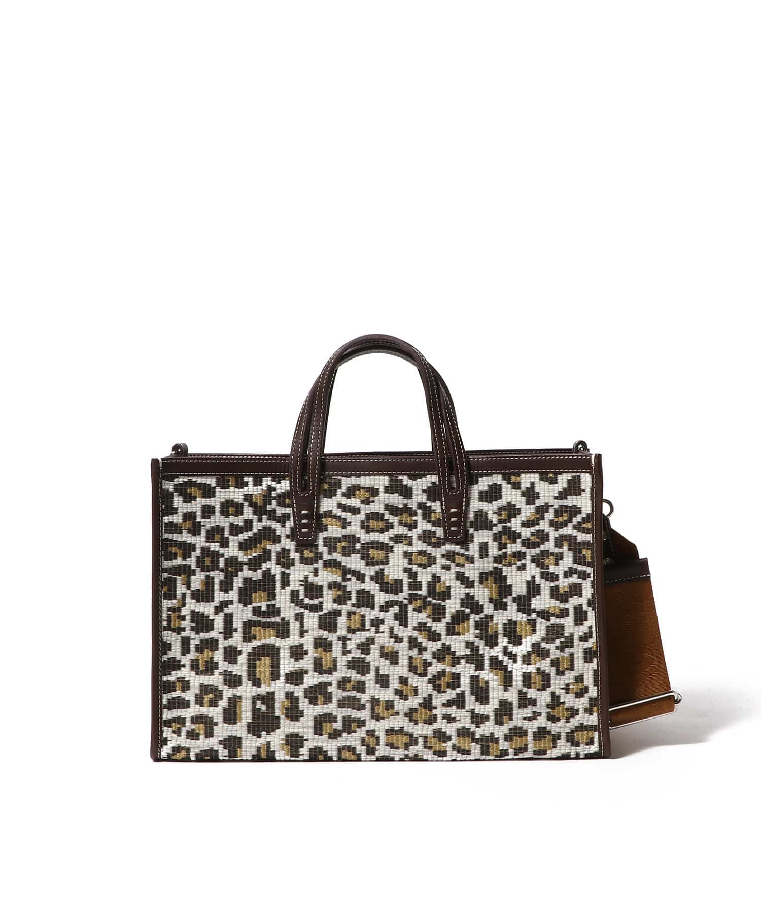 エストネーション購入トートバッグレオパードRUE DE VERNEUIL