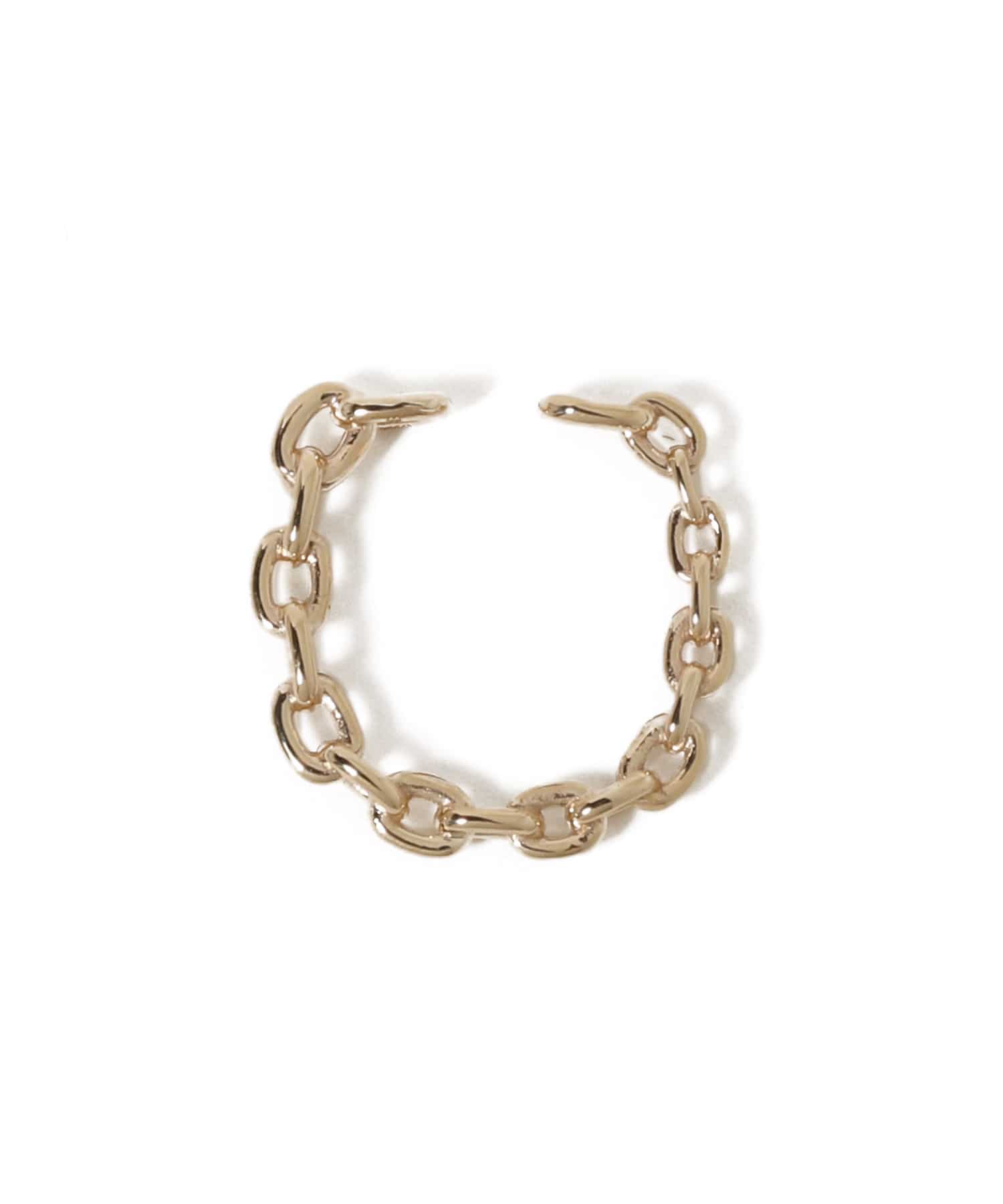 Hirotaka / All About Basics K10YG オブロングチェーンイヤーカフ S  