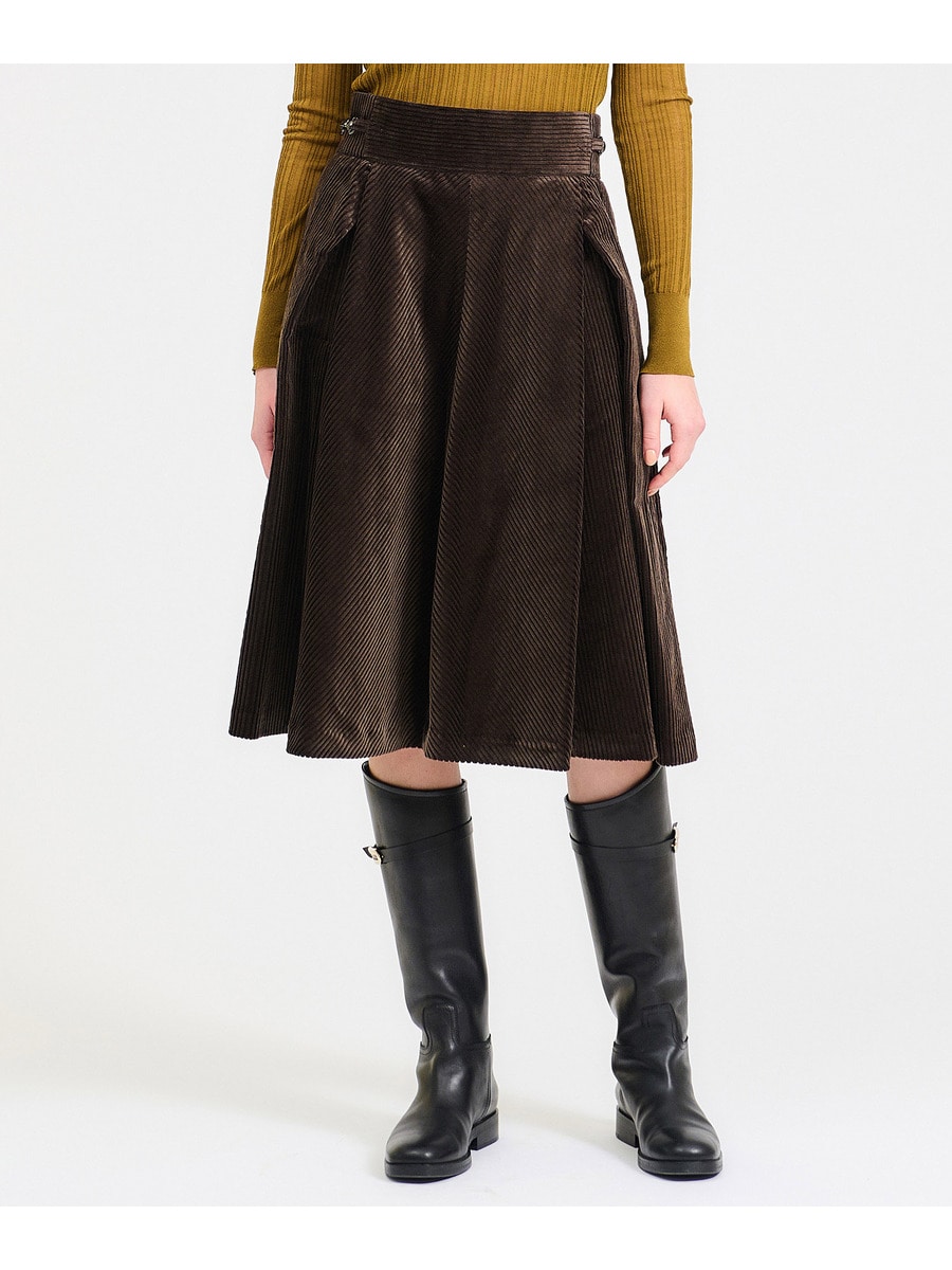 コットンコーデユロイ ボリュームスカート