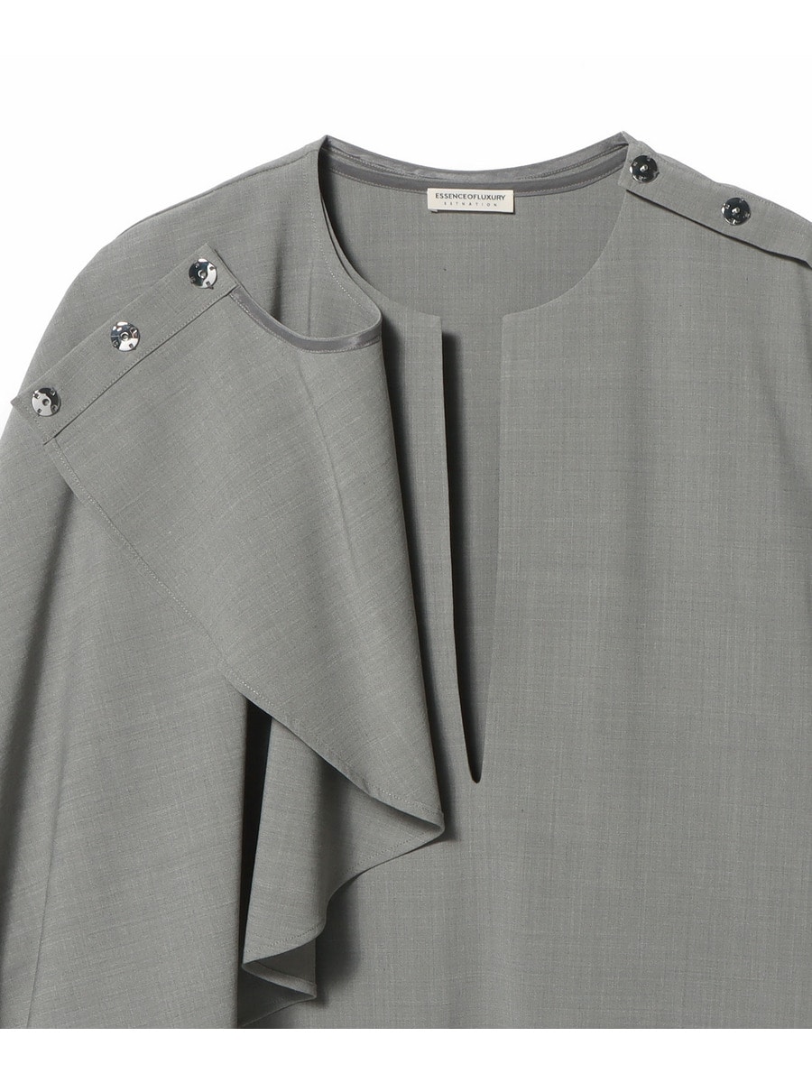 ESTNATION / 2WAYドレープブラウス＜ESSENCEOFLUXURY