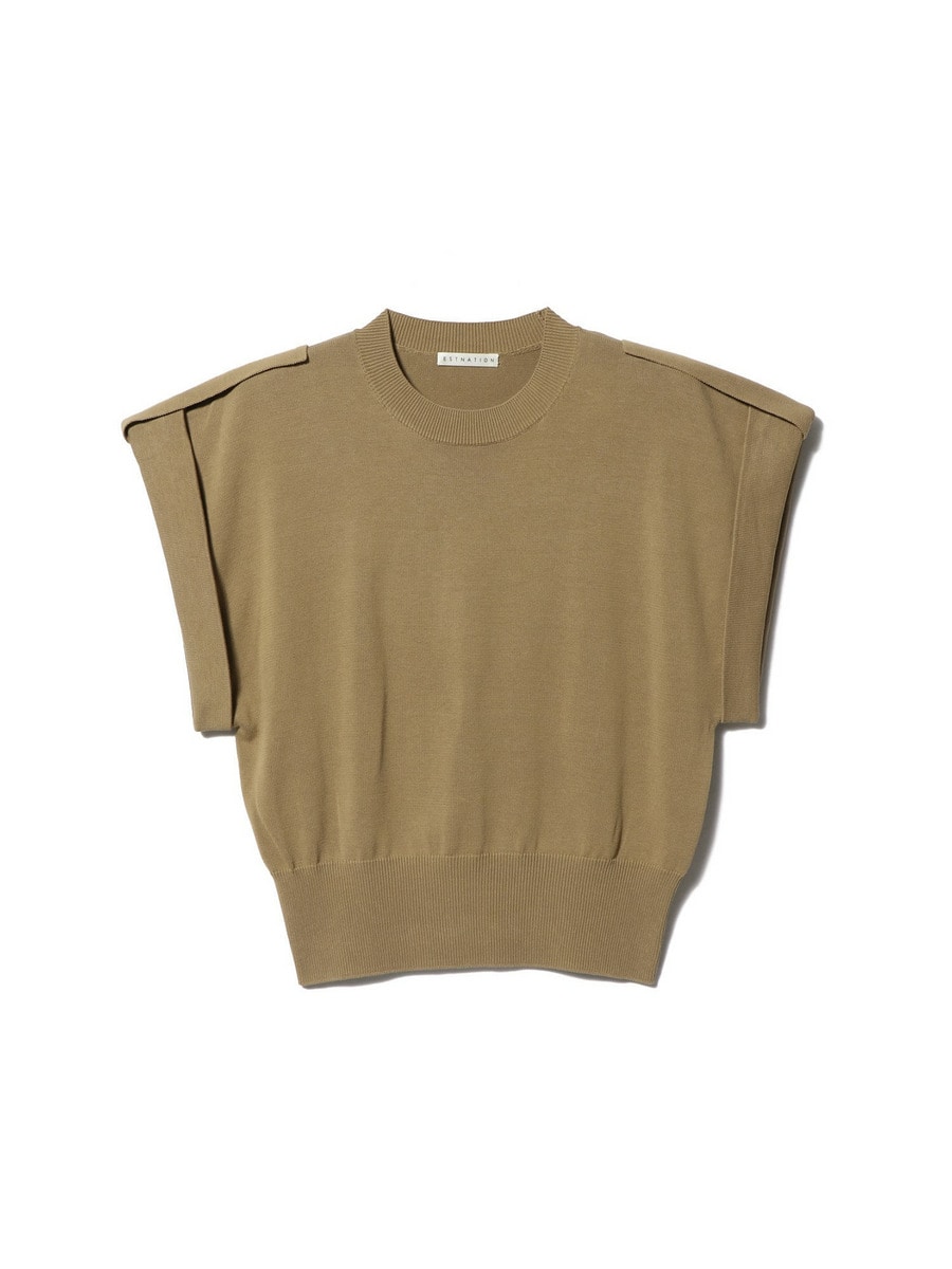 ESTNATION / カシミヤ ハーフスリーブ ニット｜ESTNATION ONLINE