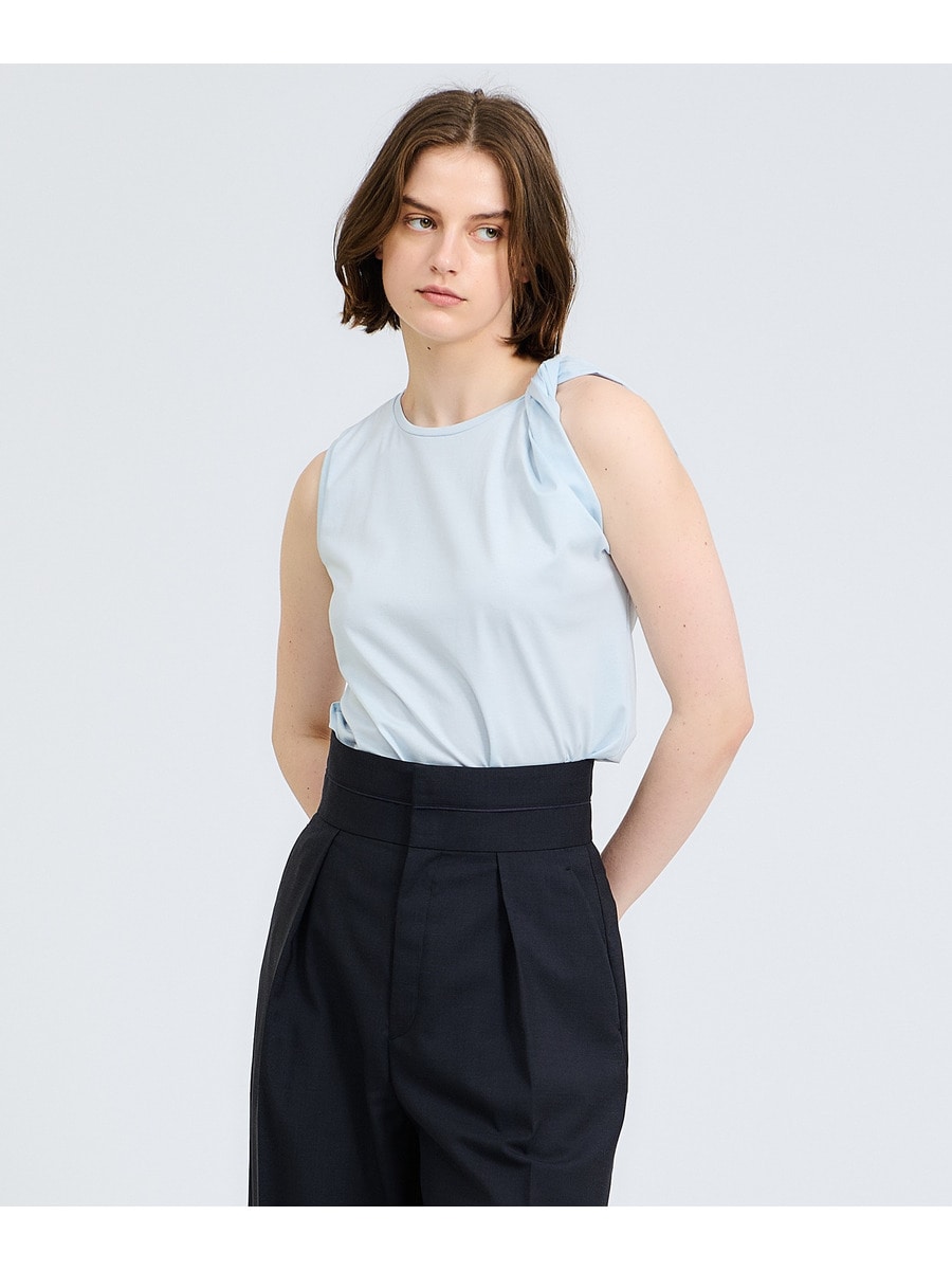 ハイゲージショルダーツイストトップス