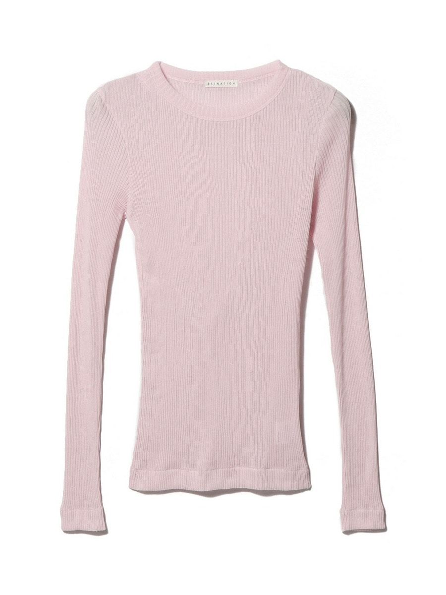 ans dotslovener ロングスリーブトップス ESTNATION / シアーテレコ ロングスリーブ トップス｜ESTNATION ONLINE