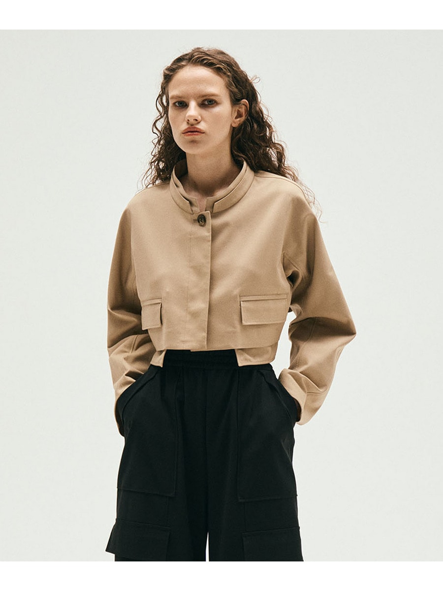 クロップドシャツジャケット