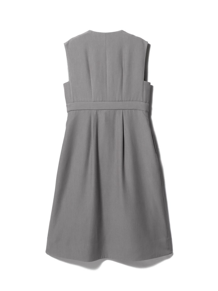 れもん　コクーンロングジレ セール】 バックサテンクレープロングジレ （テーラード