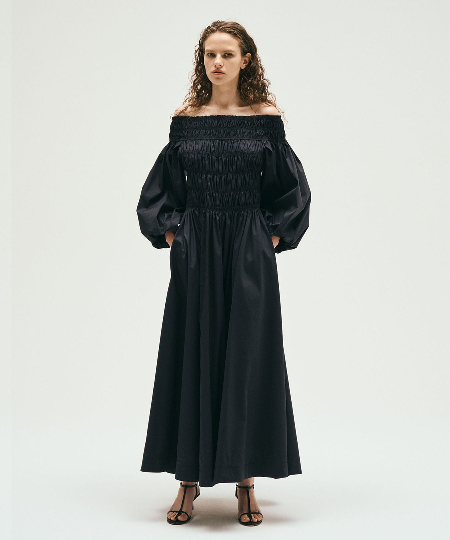 COLUMN / シャーリングオフショルダードレス｜ESTNATION ONLINE STORE  