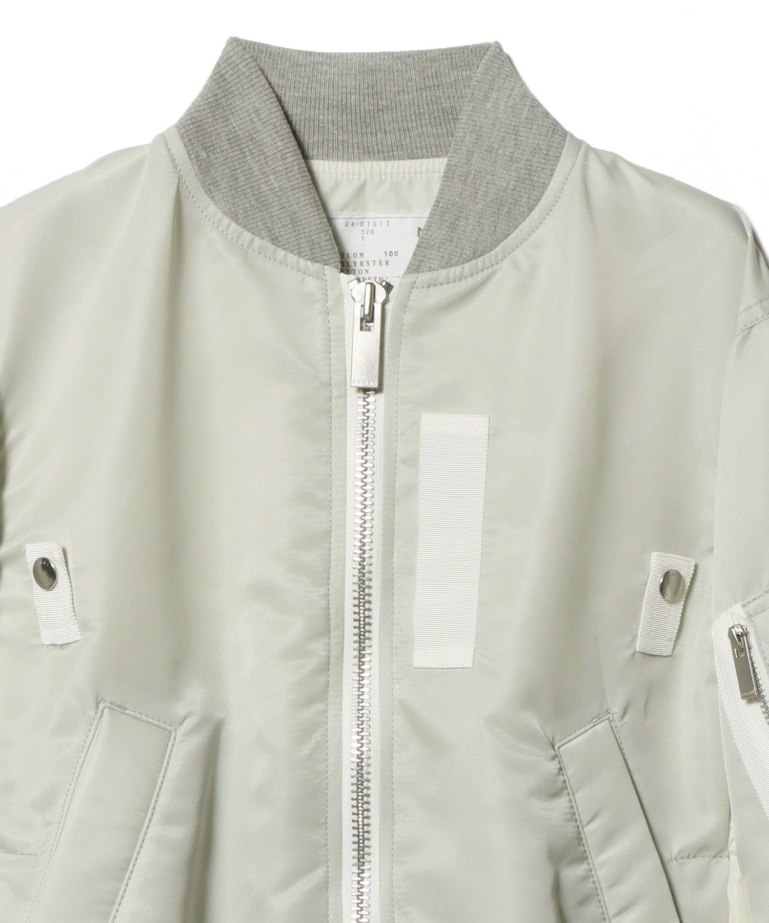 sacai コットン ナイロン ブルゾン 19-02068M sacai コットン ナイロン