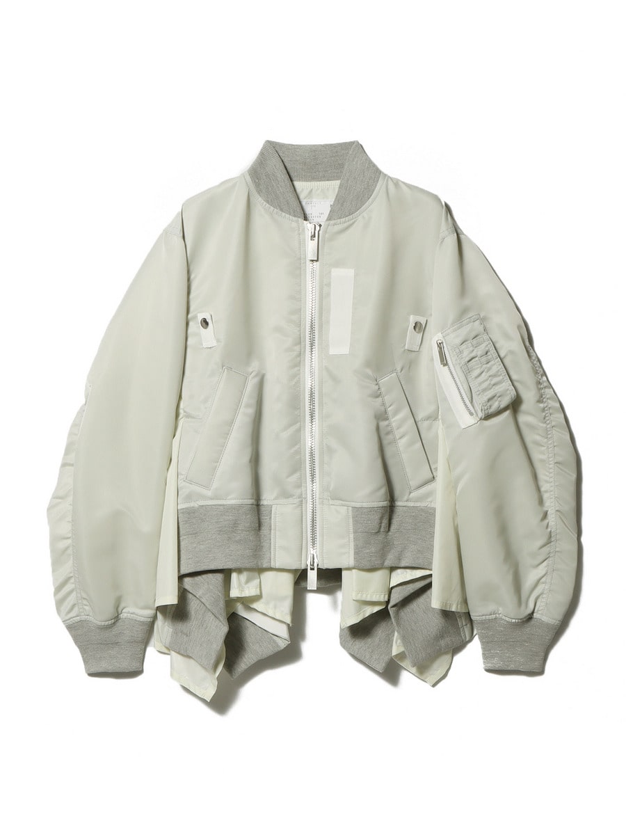 サカイ 2022 ナイロンツイルミックスニットブルゾン 1 SACAI サカイ 2022 ナイロンツイルミックスニットブルゾン 1 SACAI