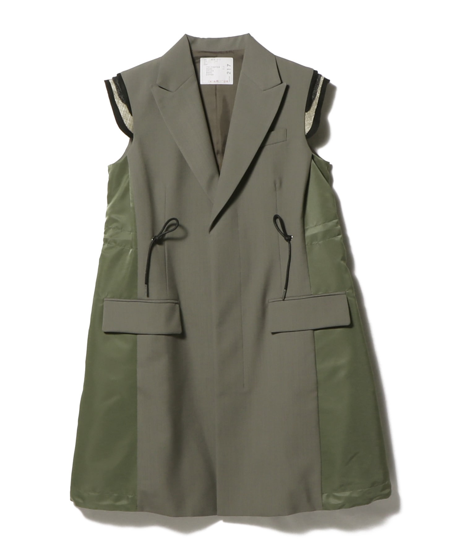 sacai サカイ ナイロンツイルベスト MA_1 グレー sacai サカイ ナイロンツイルベスト MA_1 グレー ☆sacai