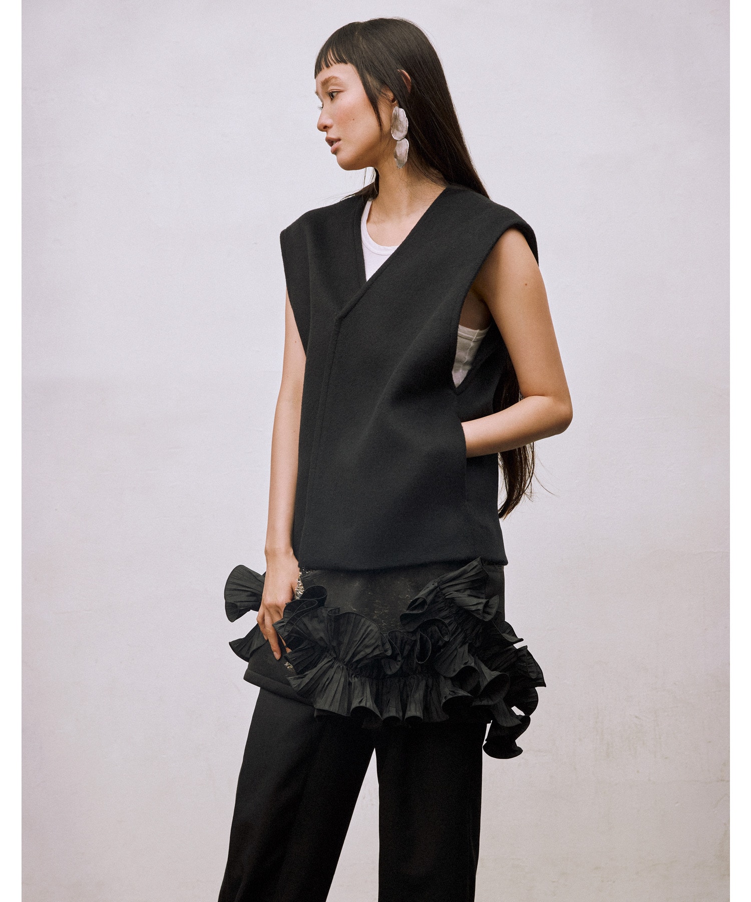 【美品】室内短時間のみのみ着用⭐︎MARGEマージ⭐︎ジレ ベスト 完売 CITYSHOP（シティーショップ）の「【MARGE/マージ】別注 CACHE-COEUR