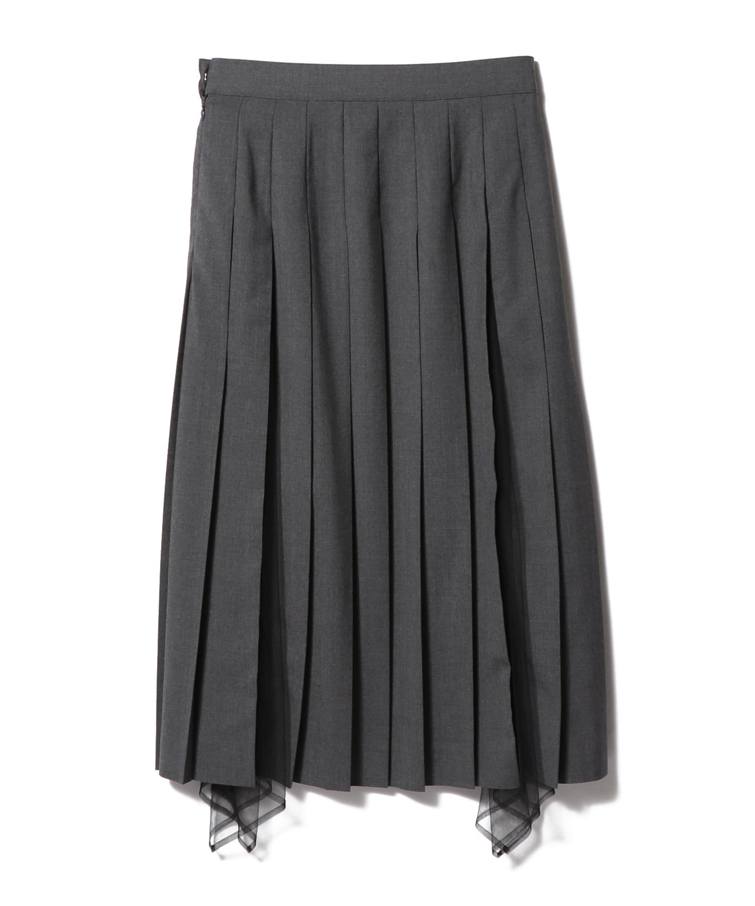 FETICO チュールコンビプリーツスカートsize2 BLACKorGRAY FETICO チュールコンビプリーツスカートsize2 BLACKorGRAY