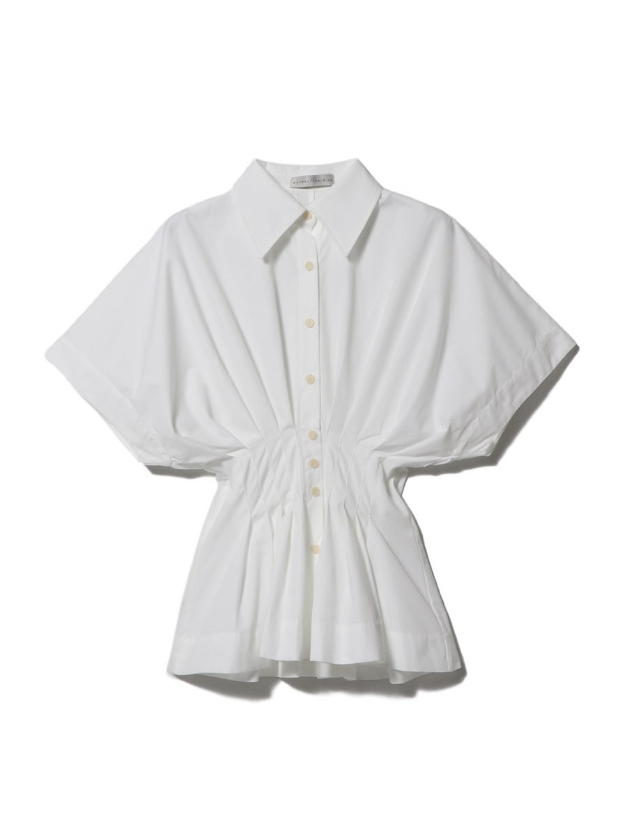 ウエストギャザーシャツ