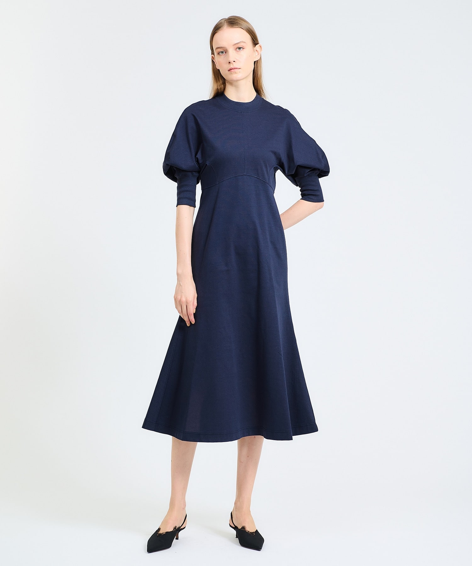 Mame Kurogouchi / コットンジャージーワンピース｜ESTNATION ONLINE  