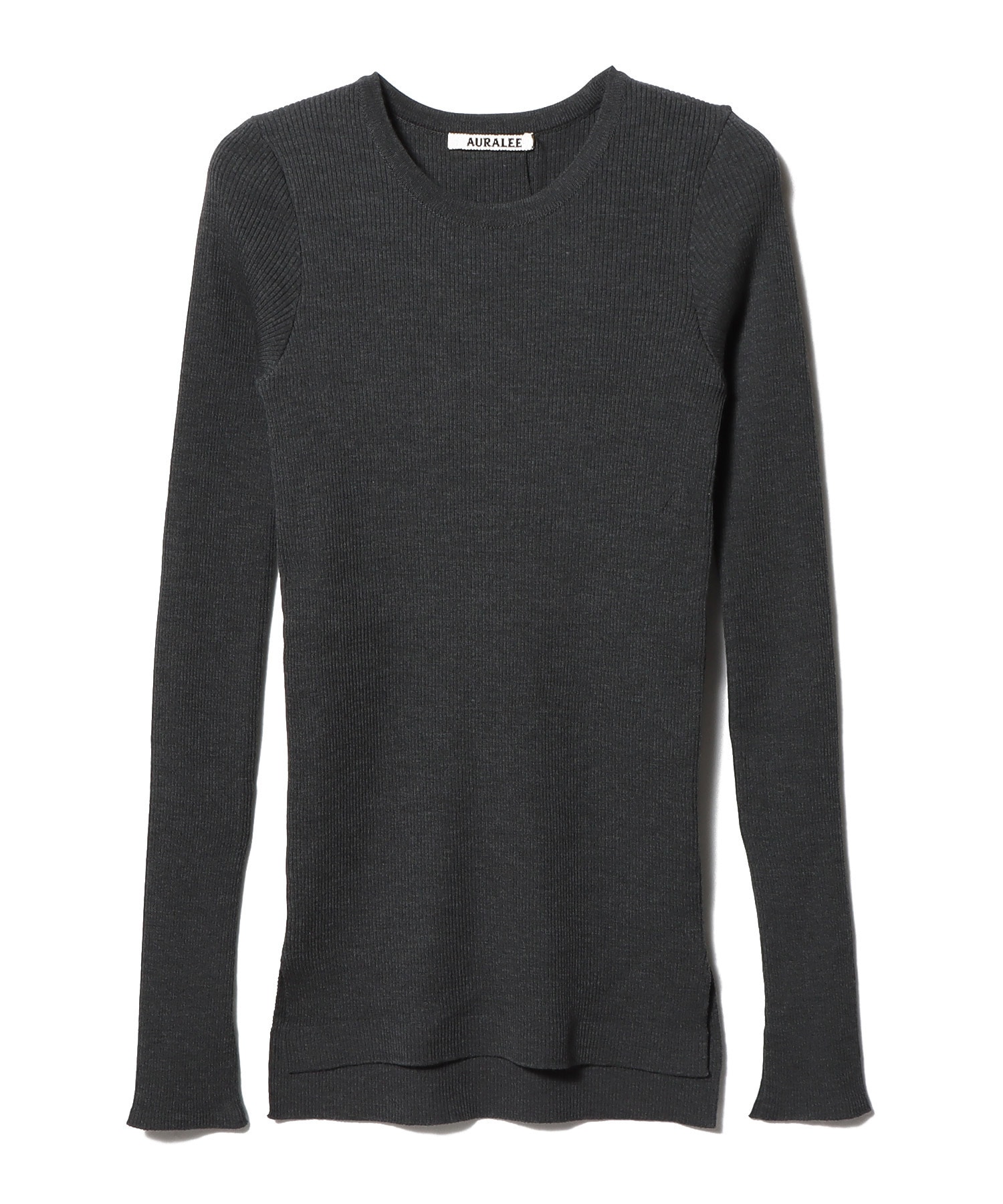 オーラリー スーパーファインウールリブニット