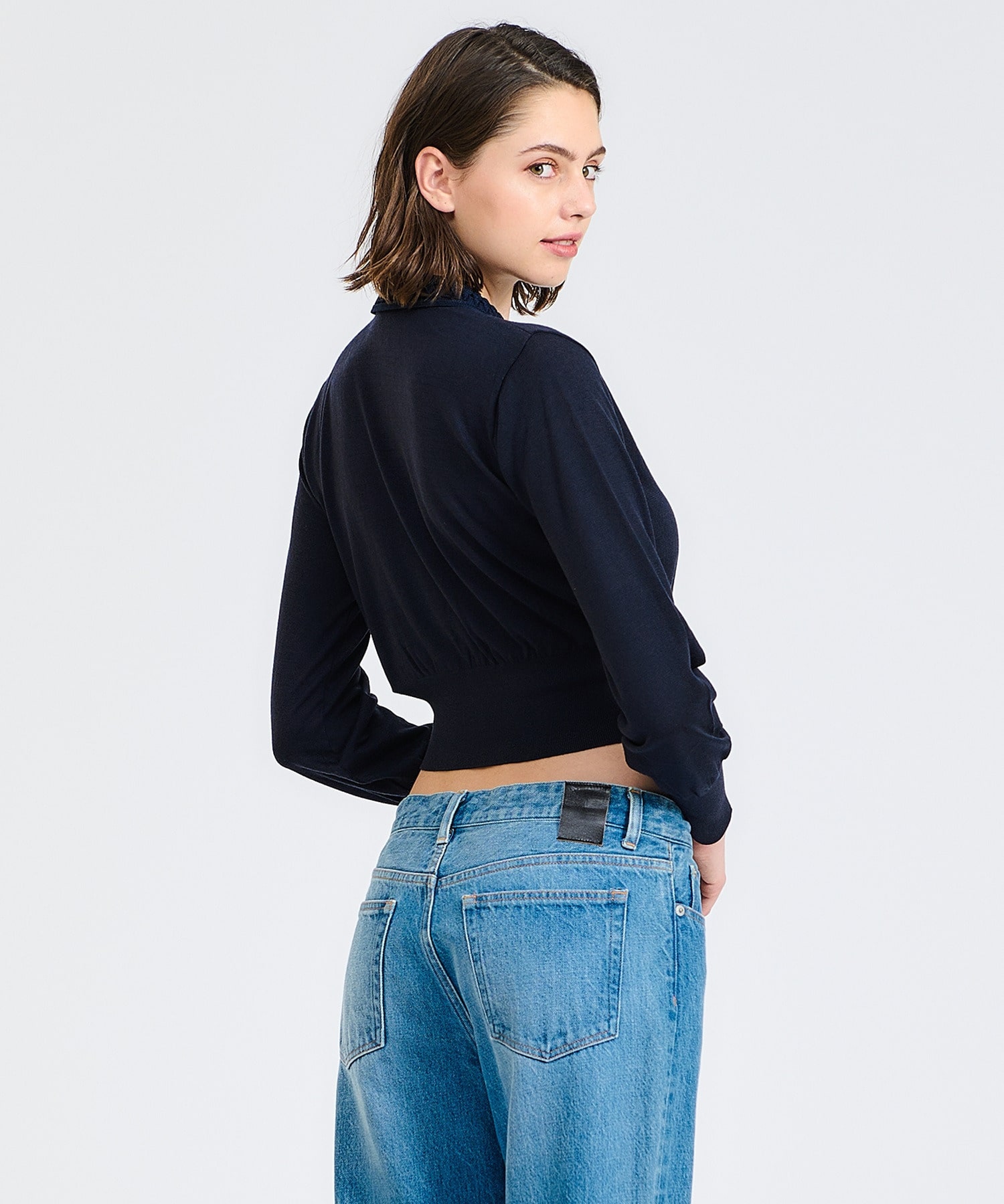 Mame Kurogouchi / エンブロイダリーカラーカーディガン｜ESTNATION  