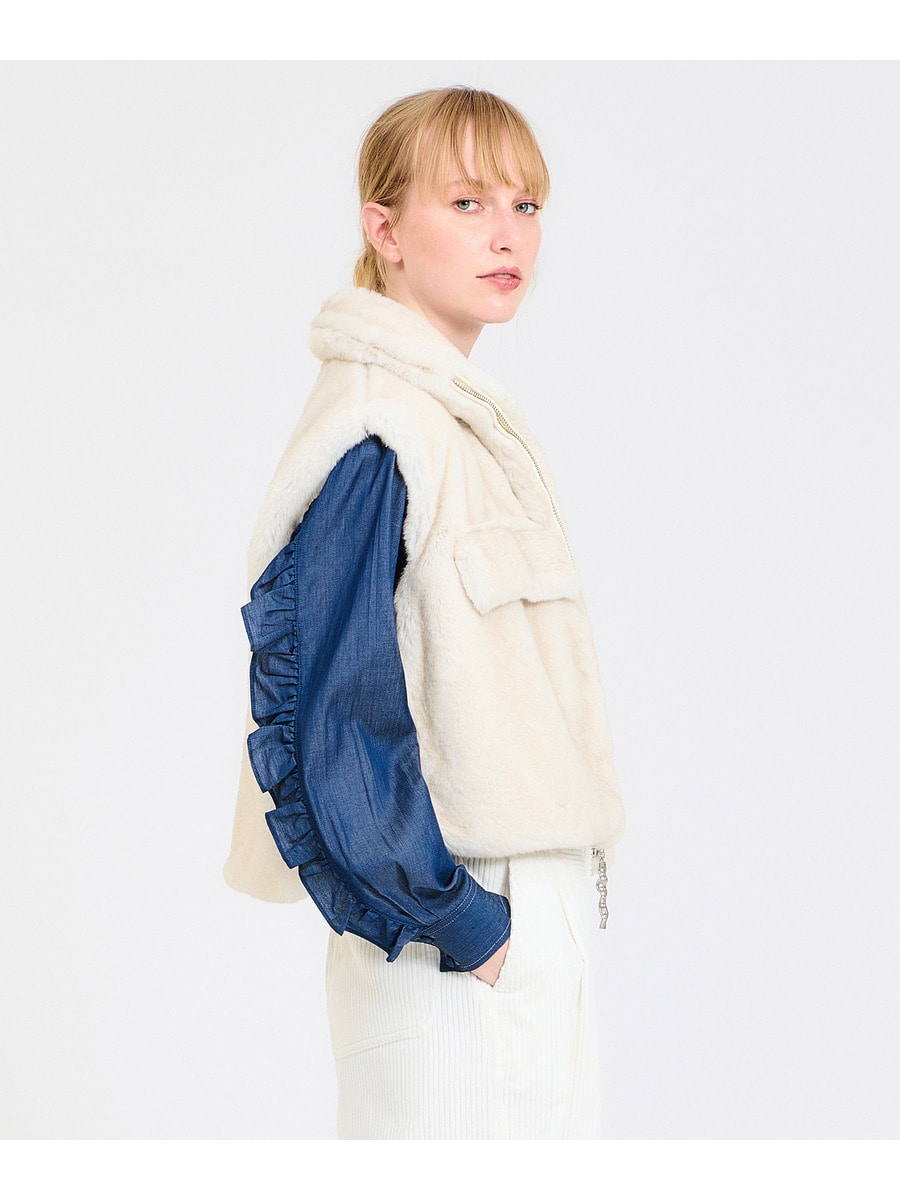 HEURUEH / フェイクファー ジップアップ ベスト｜ESTNATION ONLINE STORE｜エストネーション 公式通販