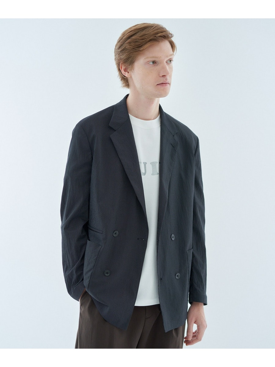 ストレッチ ストライプダブルジャケット ＜ESTNATION LAB＞