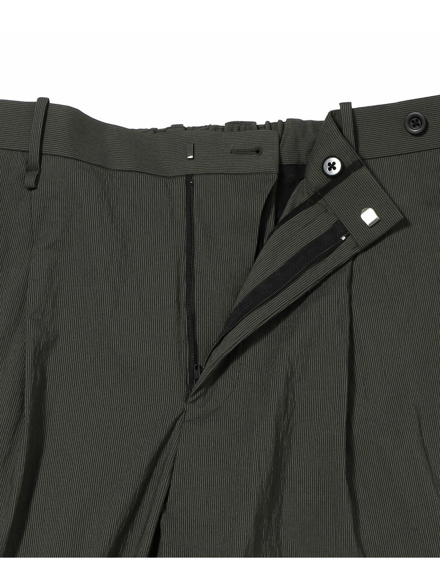 ESTNATION エストネーション グレー ストライプ パンツ L ESTNATION / タックワイドストレッチパンツ｜ESTNATION ONLINE