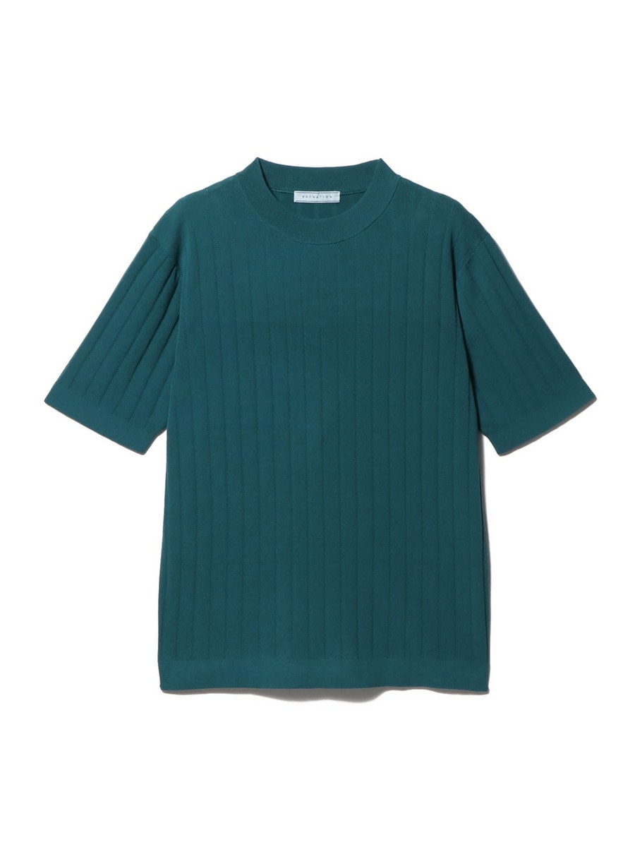 JOURNEYMAN ストラスブルゴ コットンリネン ニットTシャツ ESTNATION / コットンリネンストライプニットTシャツ｜ESTNATION