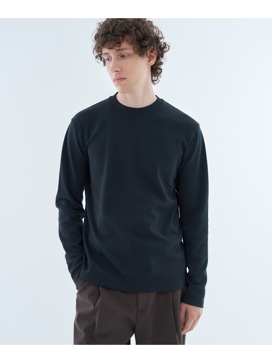 リブネック ミラノリブカットソー