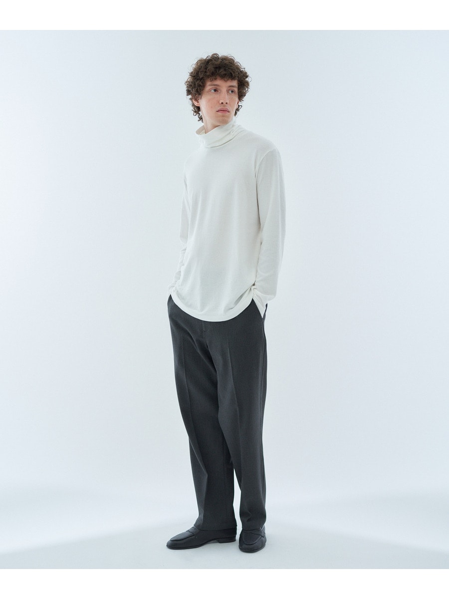 ソフトコットンタートルネックロングスリーブカットソー
