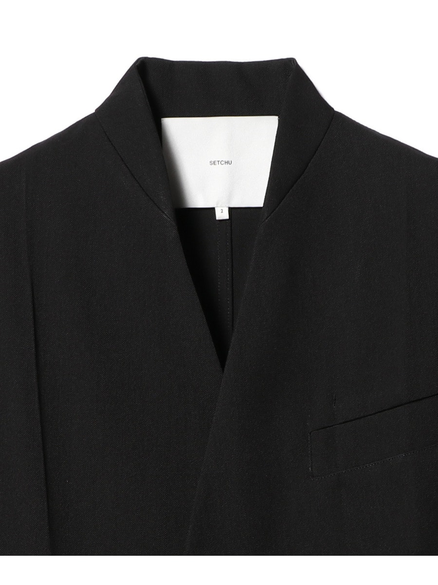 SETCHU / NO LAPEL ORIGAMI JKT GABARDINE｜ESTNATION ONLINE