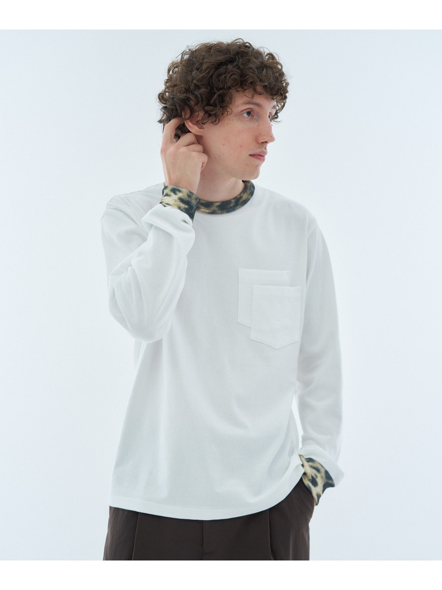 エストネーション ダブルフェイスロングスリーブニットTシャツ メンズ S S ESTNATION [0604初] ESTNATION / モックネックロングスリーブカットソー<EVER KEEP