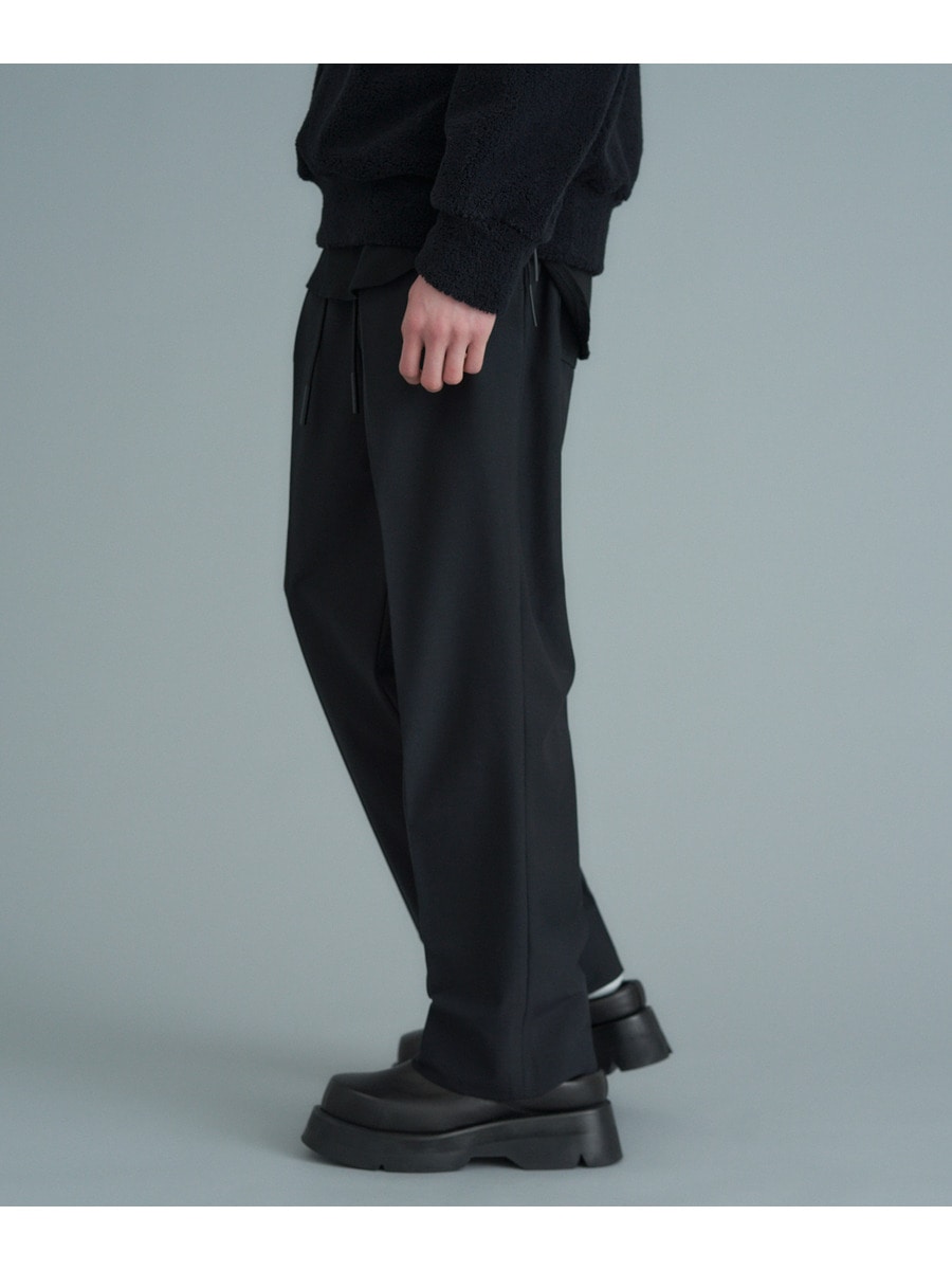 【極美品】BRIGLIA 2タック　イージー　トラウザーズ　ブラック　ストレッチ onegravity / 2タックワイドイージーパンツ｜ESTNATION ONLINE