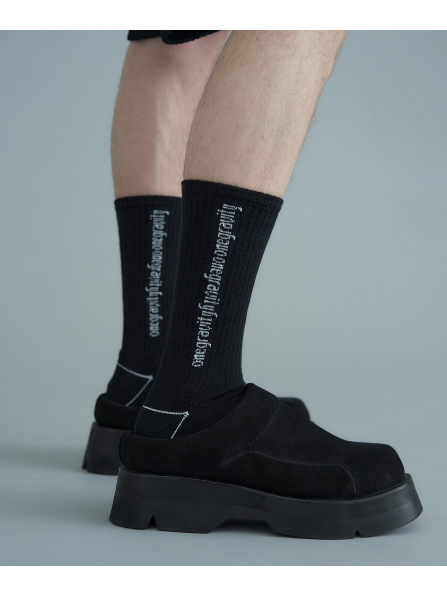 ※値下げしました　　黒 GGロゴ ソックス FACE EMBROIDERY RIB SOCKS（ソックス/靴下）｜X-girl（エックス