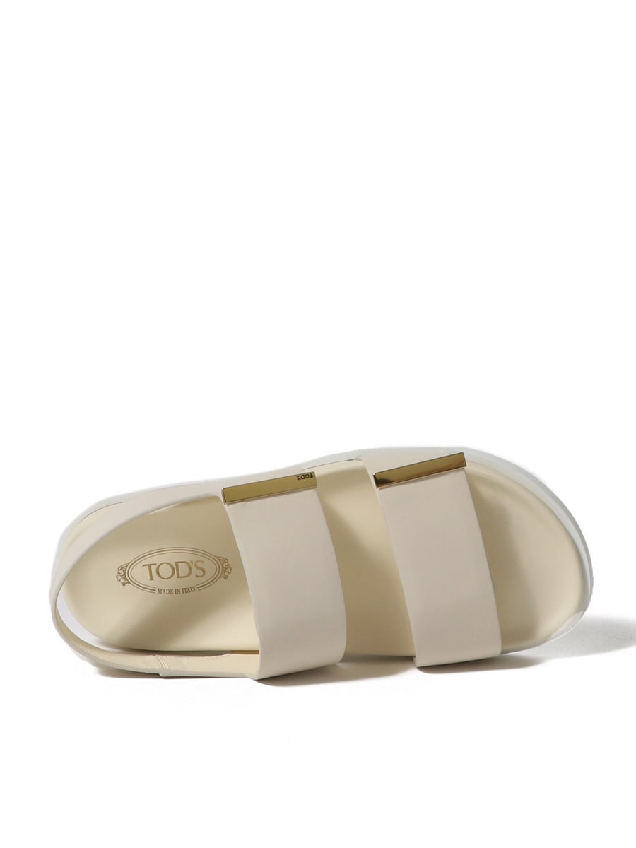 【TOD'S】メタルチェーン レザー サンダル【送料関税込】 トッズ TOD'S XXW11K0FH50 GOC サンダル GOLDEN CALF レディース