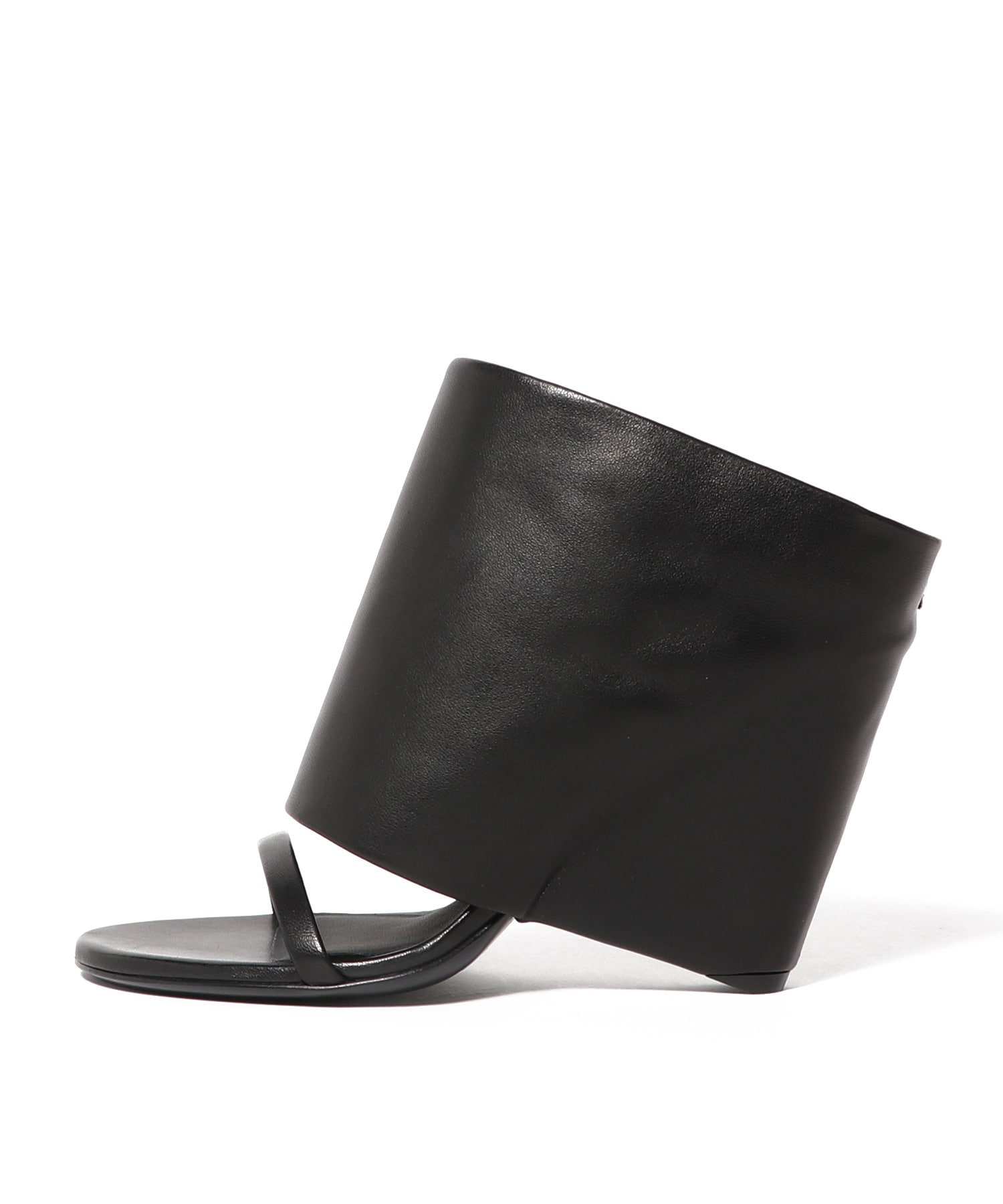 OBLIQUE WEDGED LEATHER サンダル