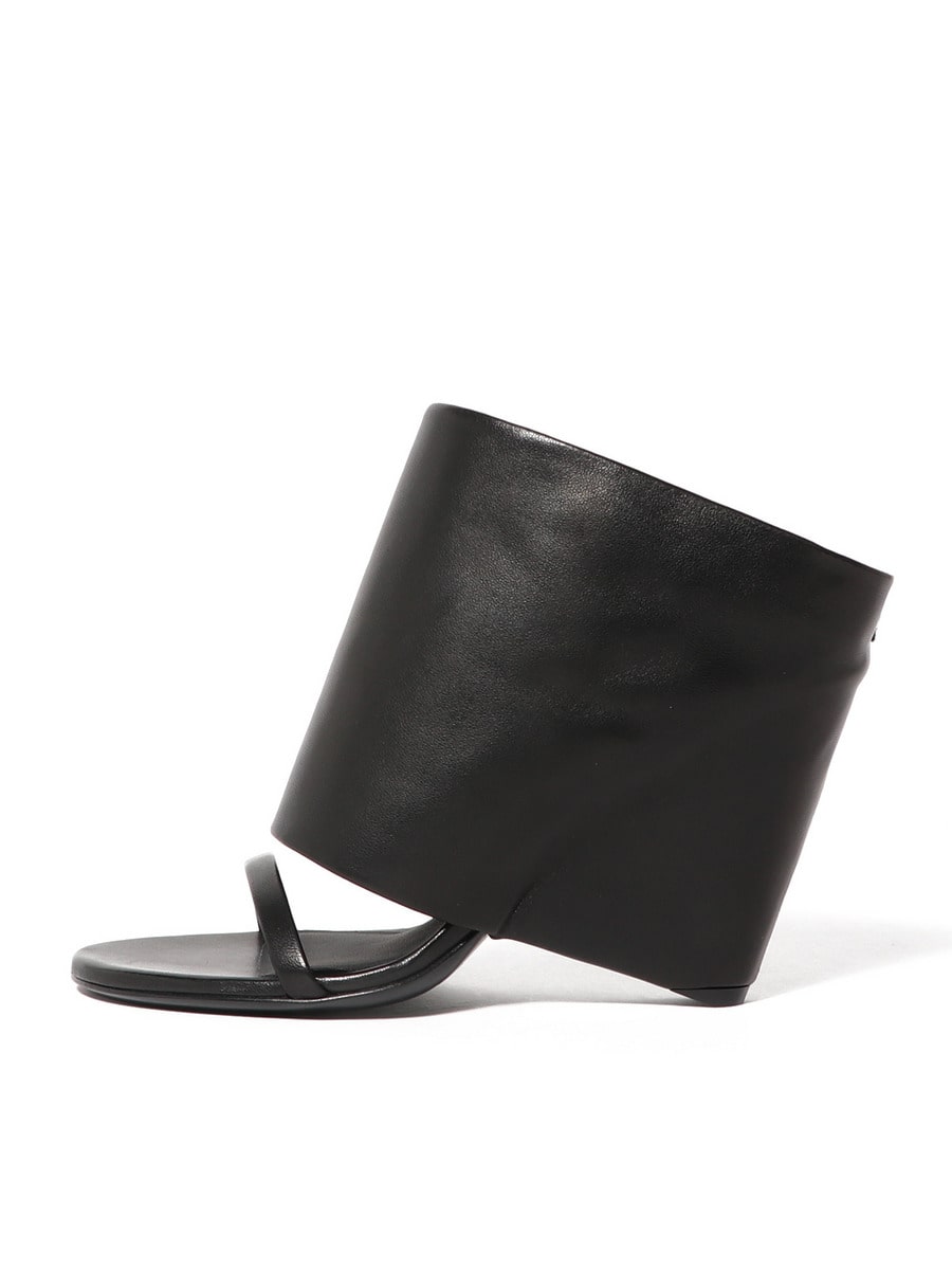 COURREGES / OBLIQUE WEDGED LEATHER サンダル｜ESTNATION