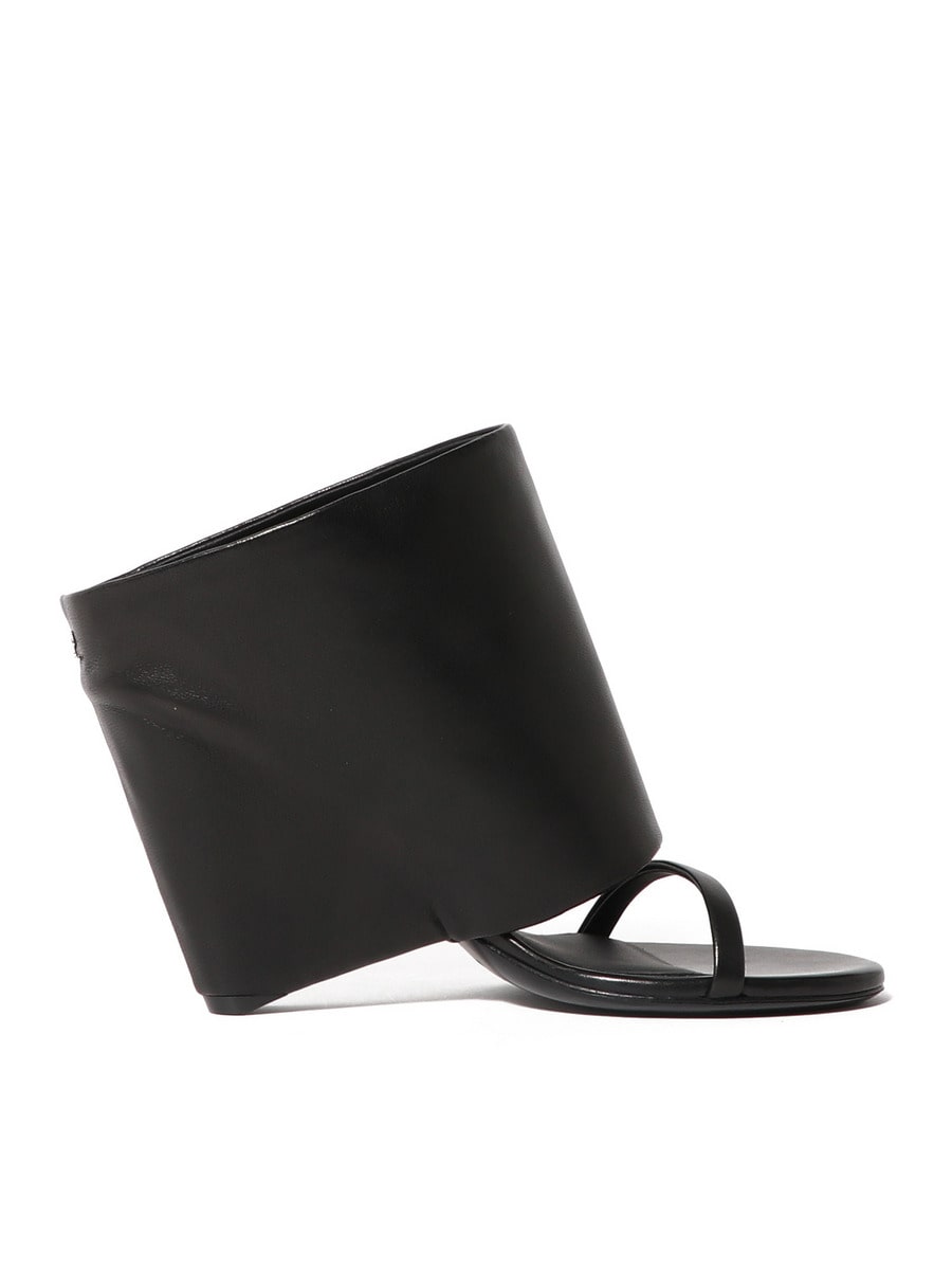 Courreges ロゴ入り レザーサンダル COURREGES◇AC レザーロゴサンダル (Courreges/サンダル