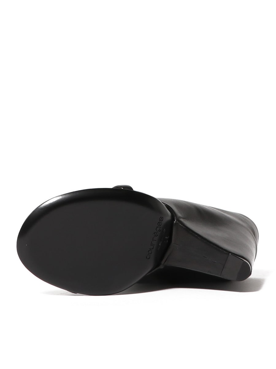 COURREGES / OBLIQUE WEDGED LEATHER サンダル｜ESTNATION