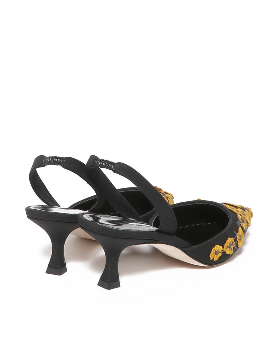 VIPSALE【MANOLO BLAHNIK】ブラック スリングバックパンプス スリング Manolo Blahnik(マノロブラニク) - 海外通販のBUYMA