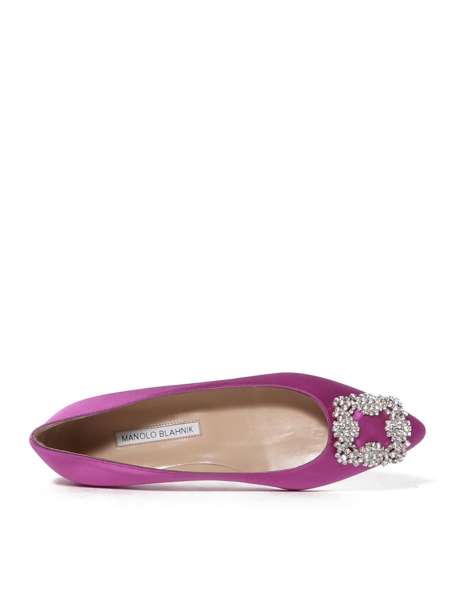 MANOLO BLAHNIK / サテン フラットシューズ｜ESTNATION ONLINE