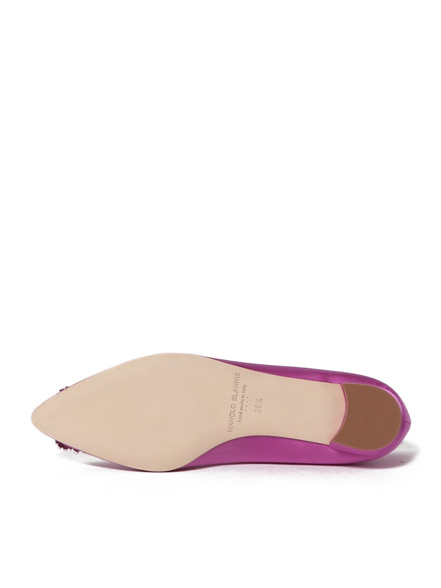 MANOLO BLAHNIK / サテン フラットシューズ｜ESTNATION ONLINE