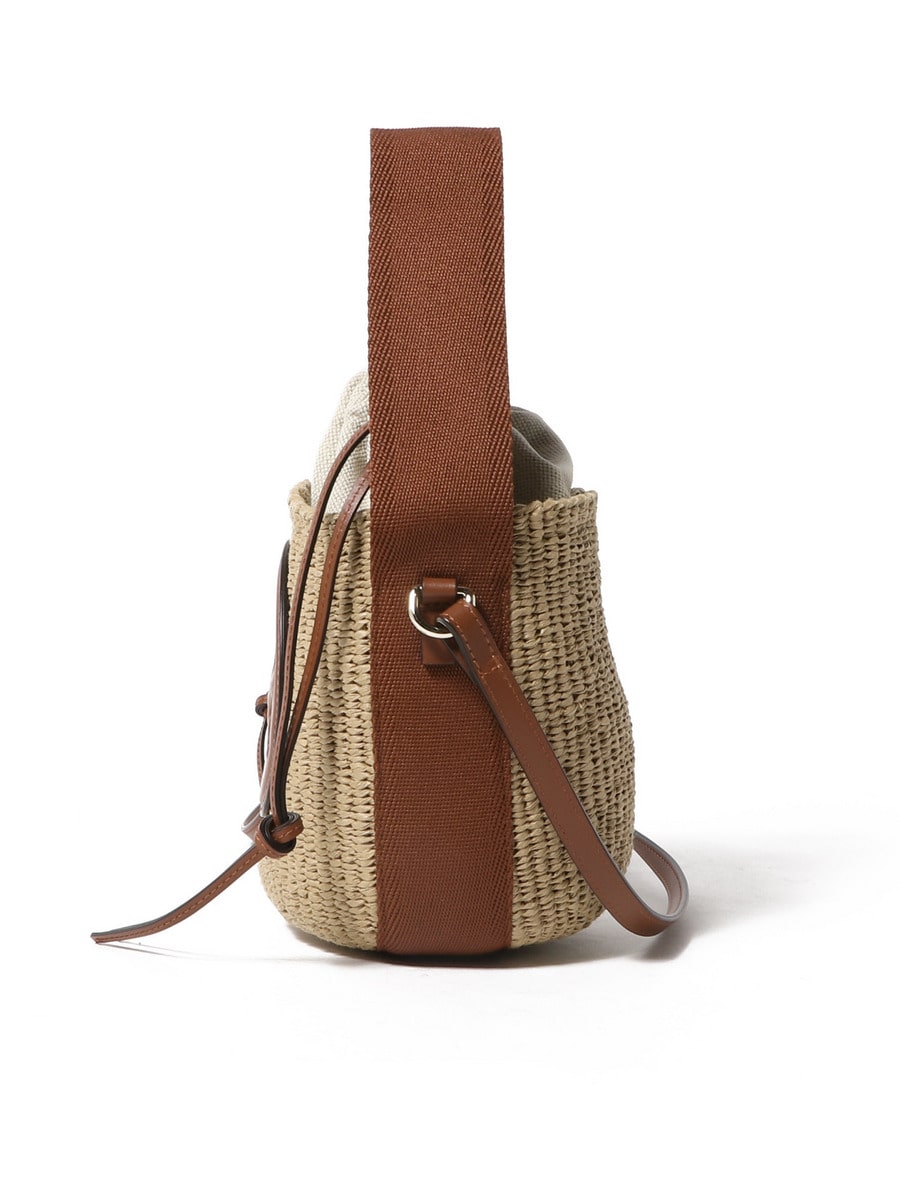 【VIP数量限】Chloe◆夏の主役♪ ホースメダル バスケットバッグ Chloé ナチュラルファイバー製Horse Medalラージバスケット