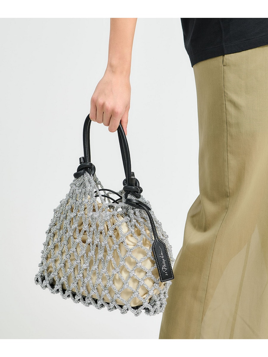 【3.1 Phillip Lim】国内発送★Macrame Mini Sac with Flowers 3.1 Phillip Lim】Macrame Mini Sac with Flowers ラムスキン